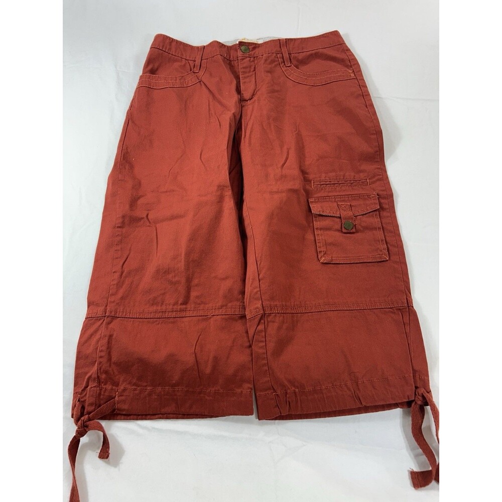 LEE One True Fit Cropped Jeans Womens Size 10 Khaki Capris Low Rise Summer Casua
